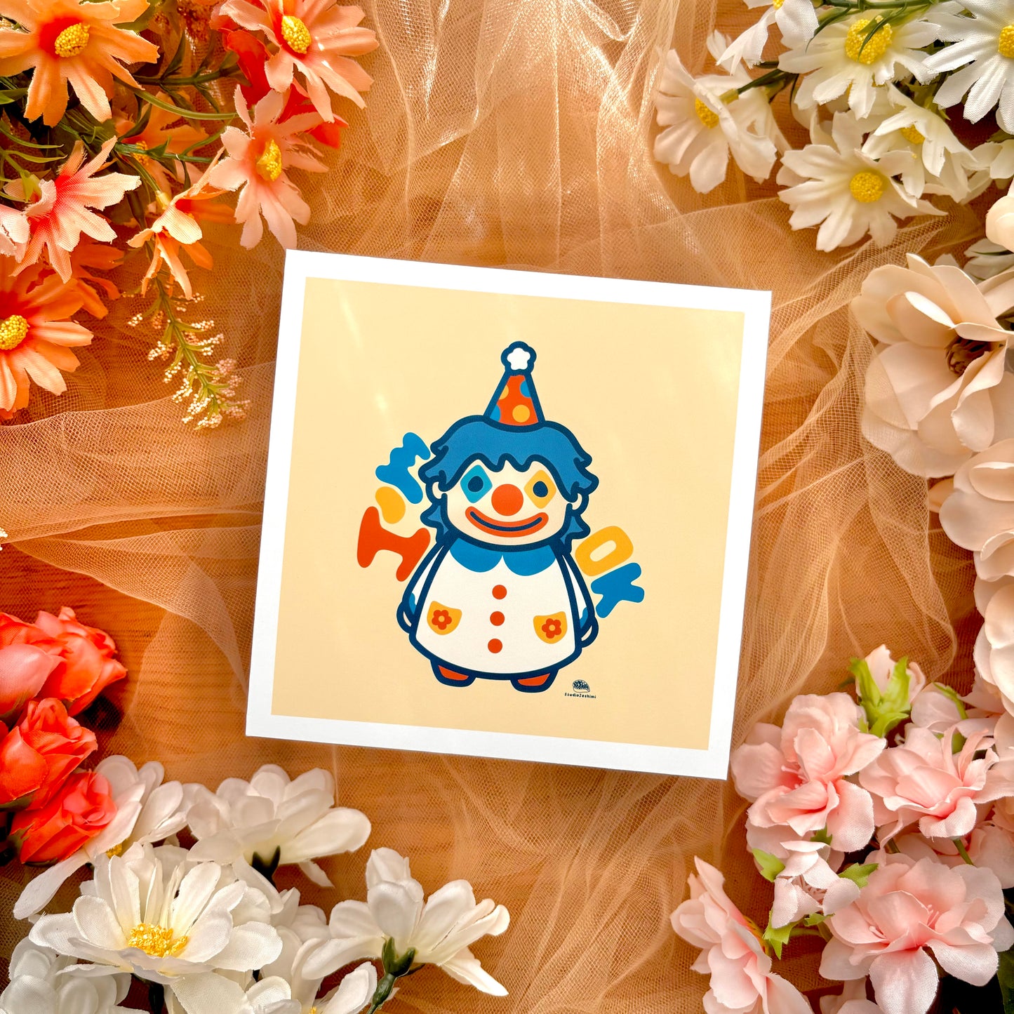 5" I'm Ok Clown Art Print