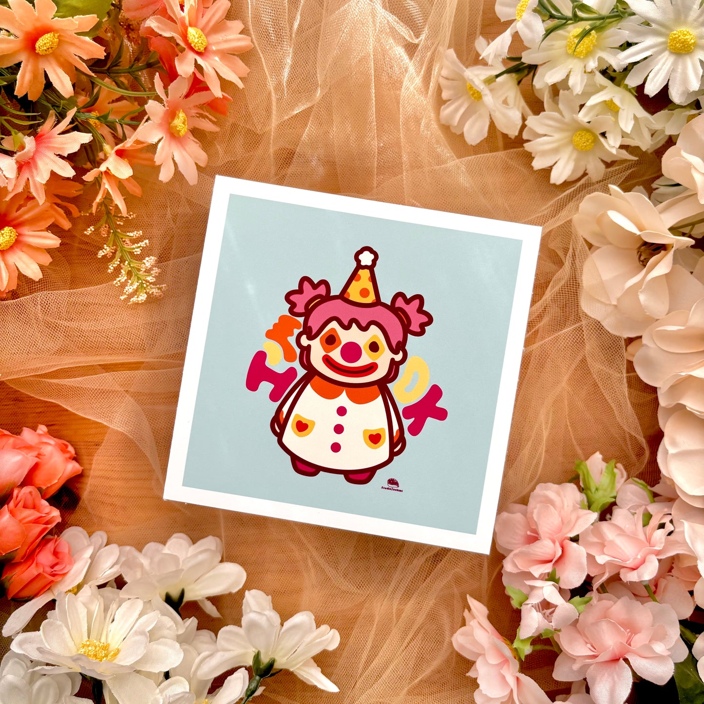 5" I'm Ok Clown Art Print