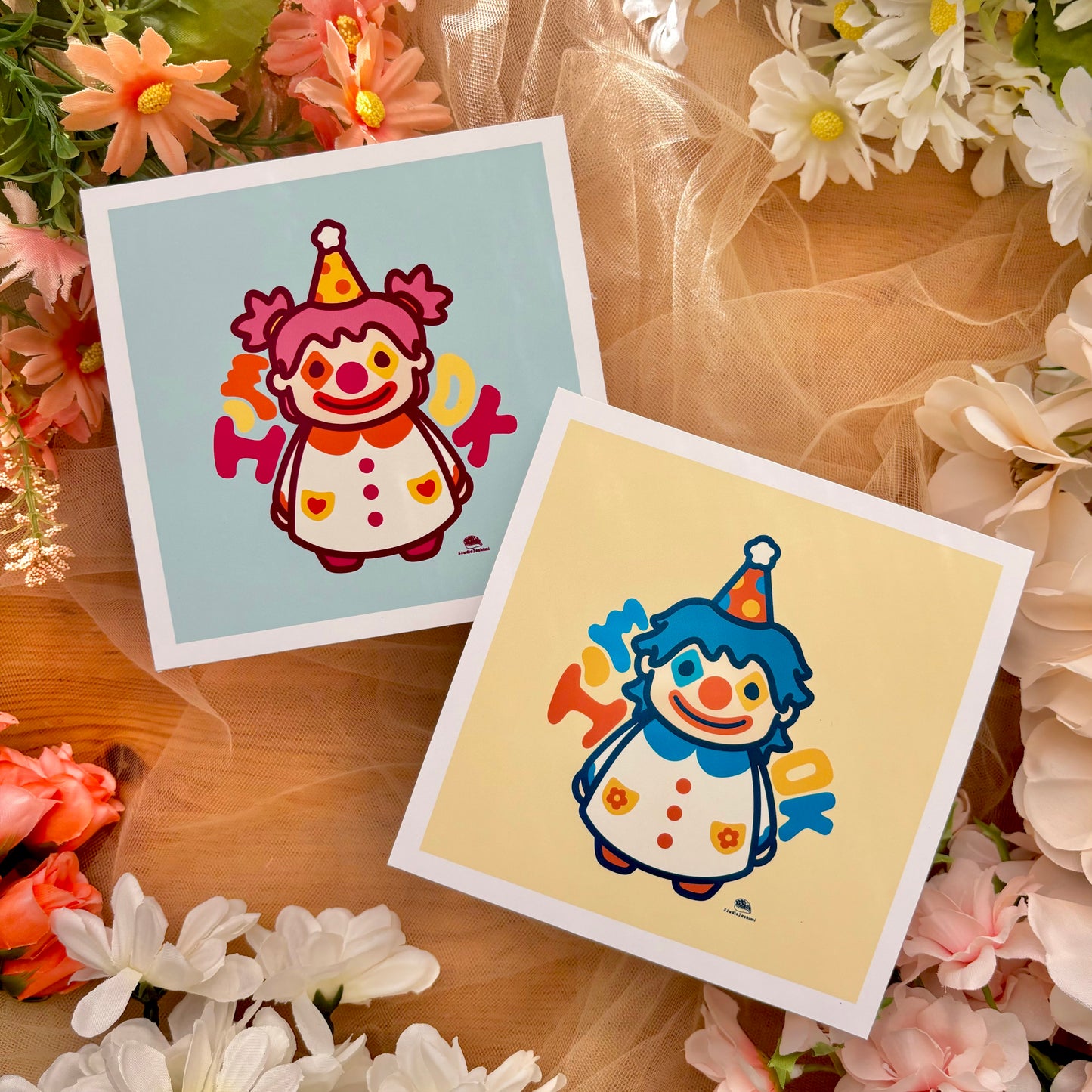 5" I'm Ok Clown Art Print