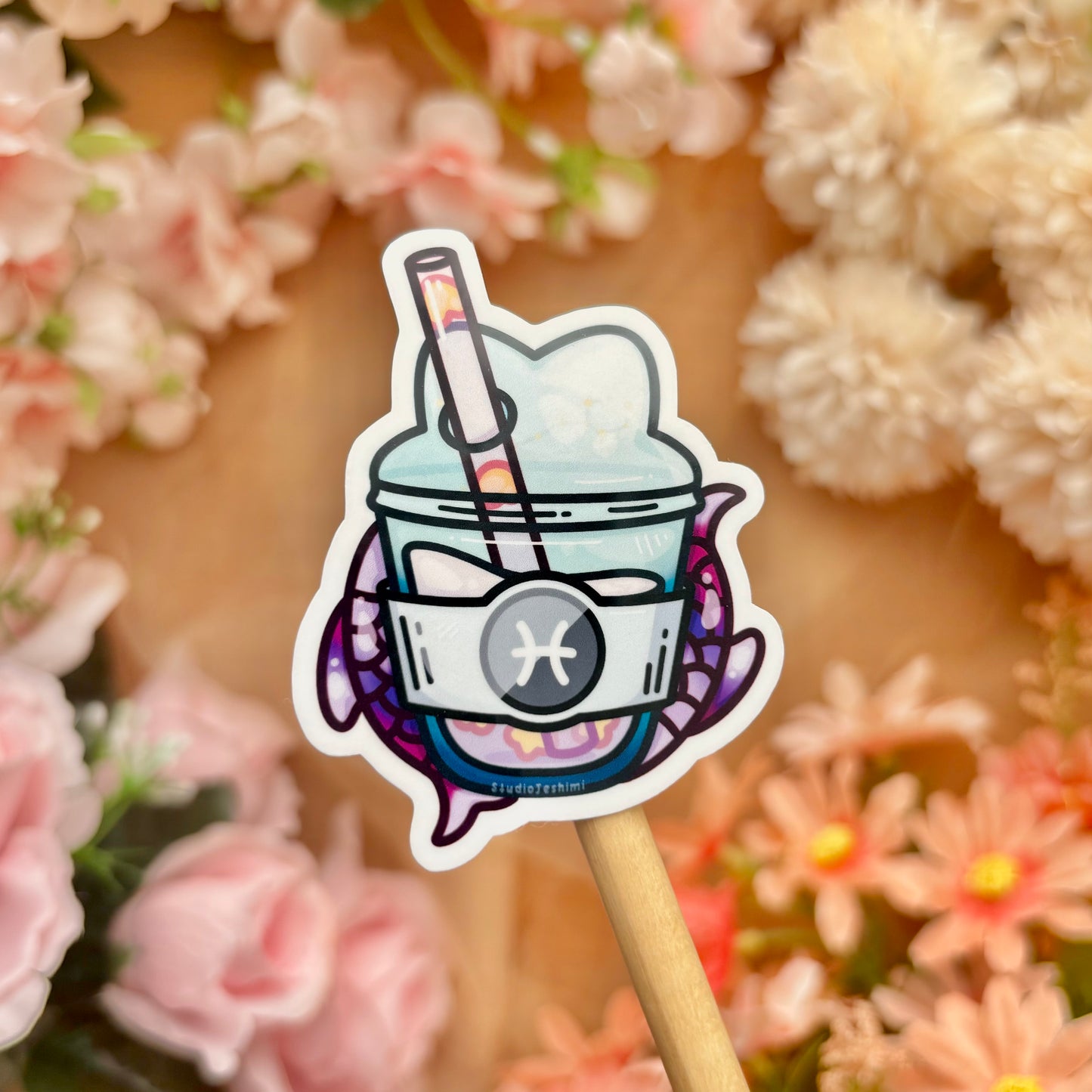 Zodiac Boba Stickers