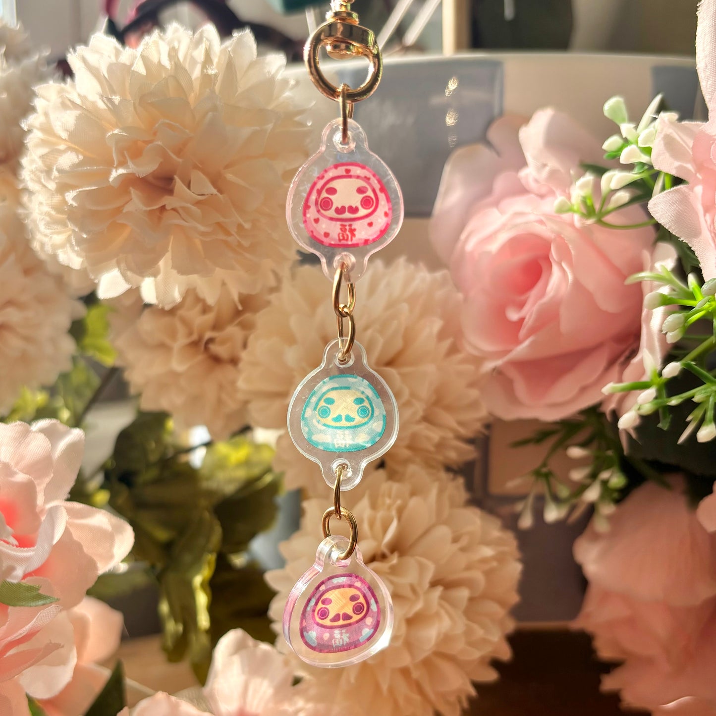Daruma Dangle Keychain