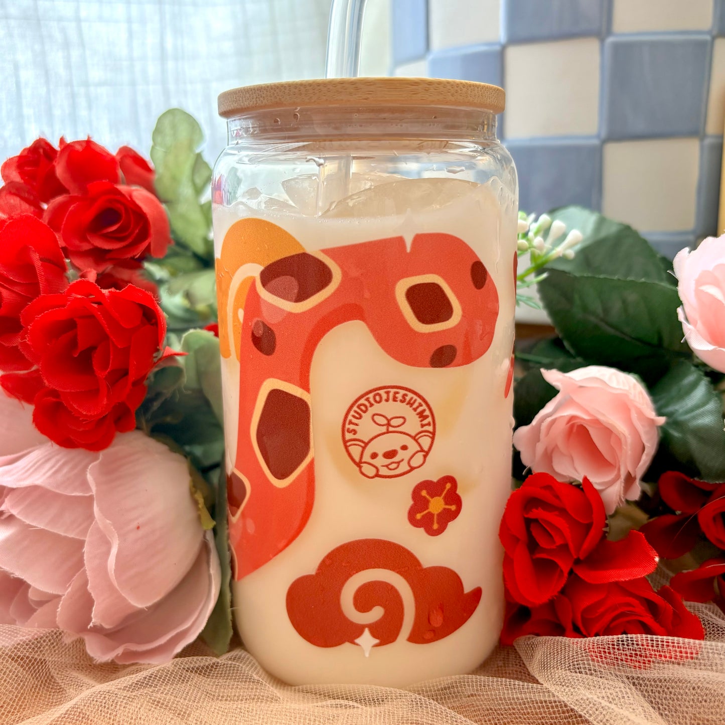 Lucky Snake Glass Cup