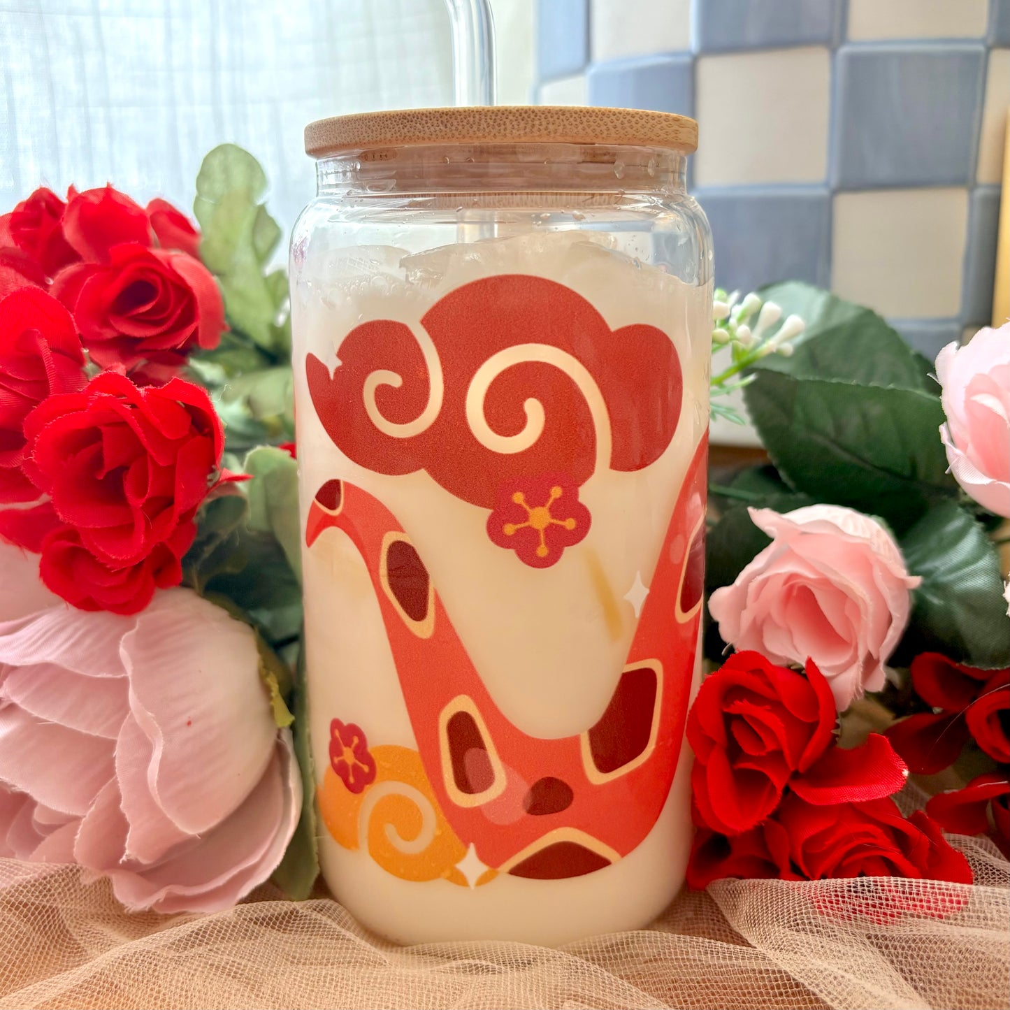 Lucky Snake Glass Cup