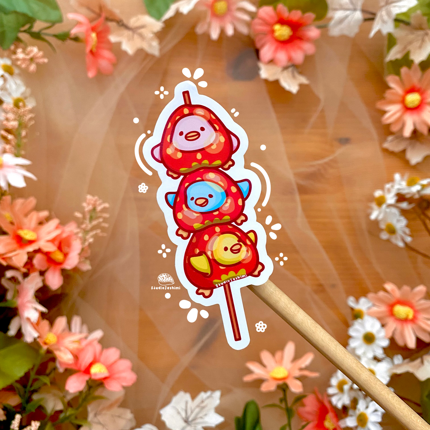 Strawberry Tanghulu Sticker