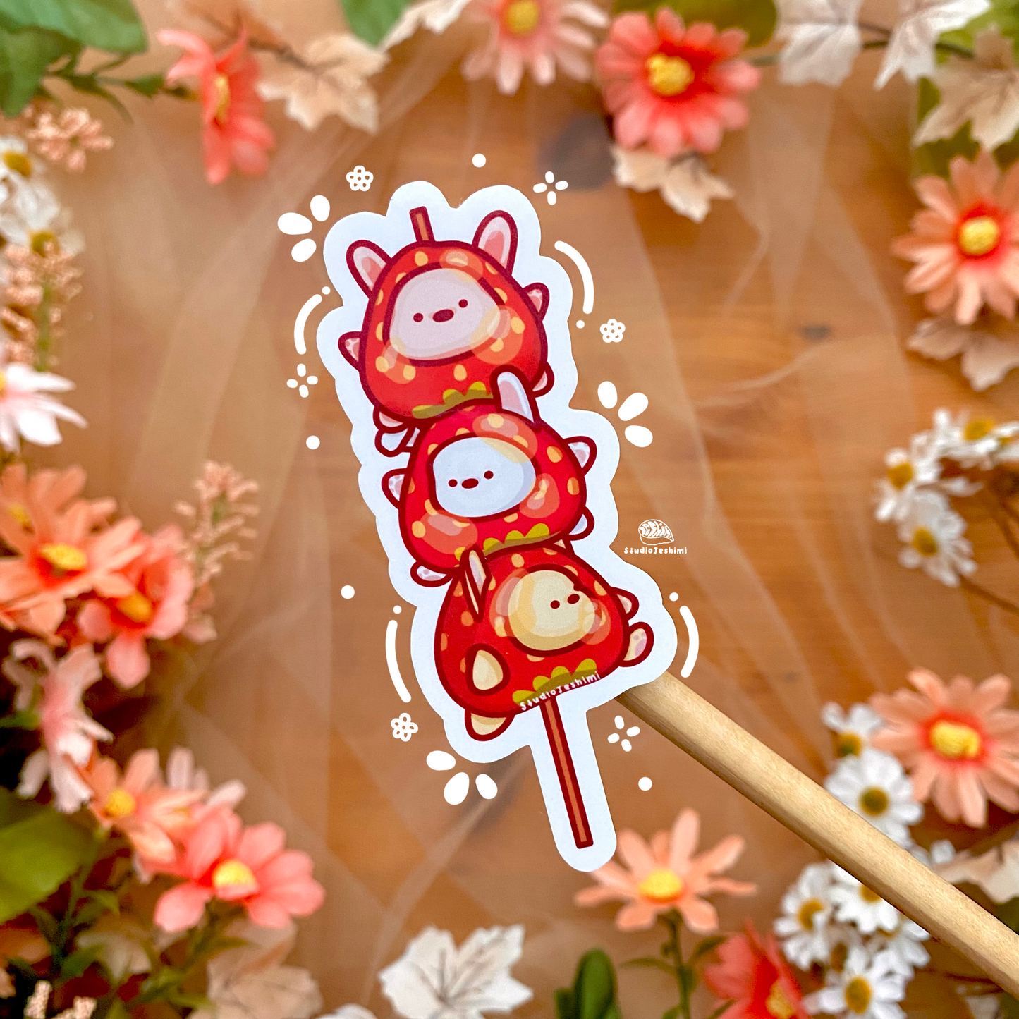 Strawberry Tanghulu Sticker