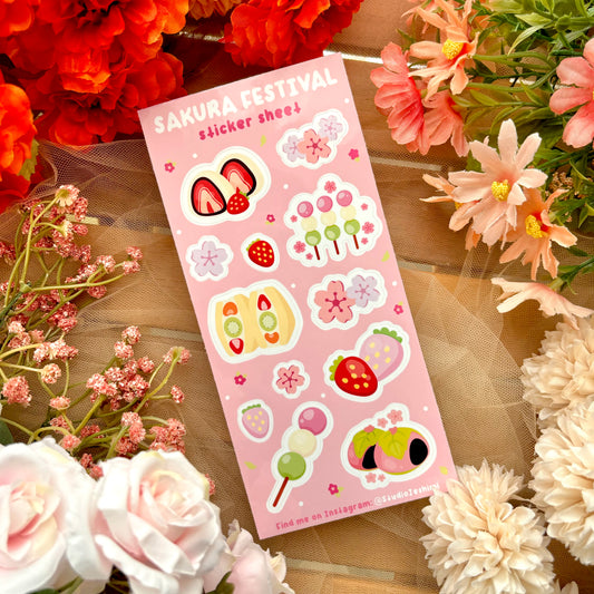 Sakura Festival Sticker Sheet