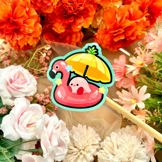 Flamingo Floaty Sticker