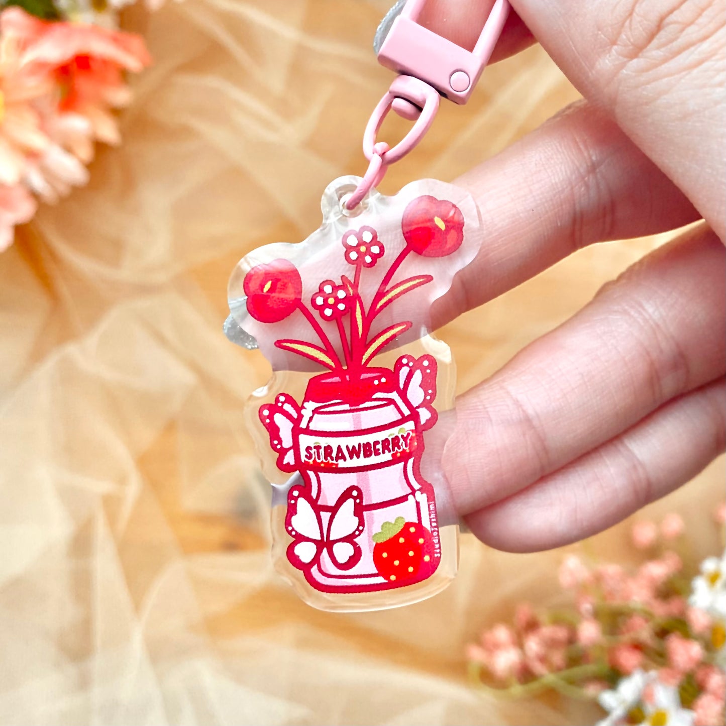 Strawberry Yakult Charm