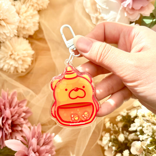 Honey Bear Shaker Keychain