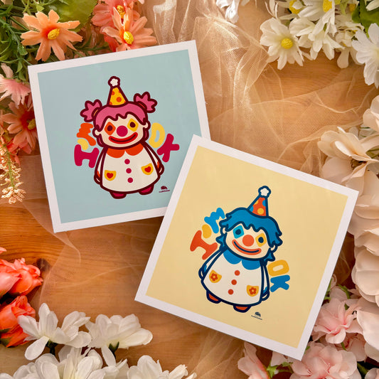5" I'm Ok Clown Art Print