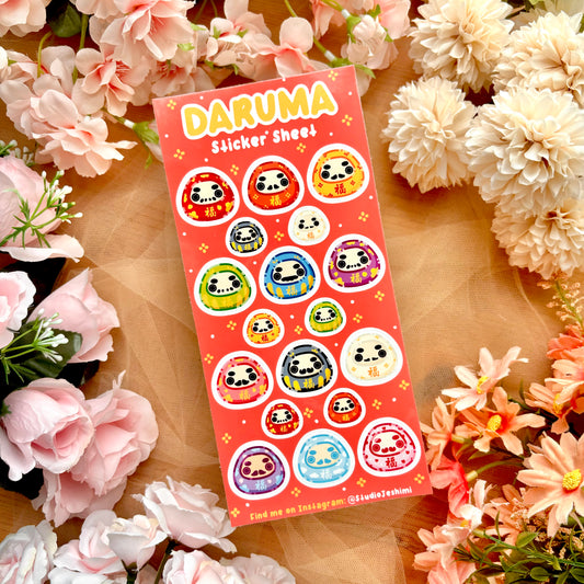 Daruma Sticker Sheet