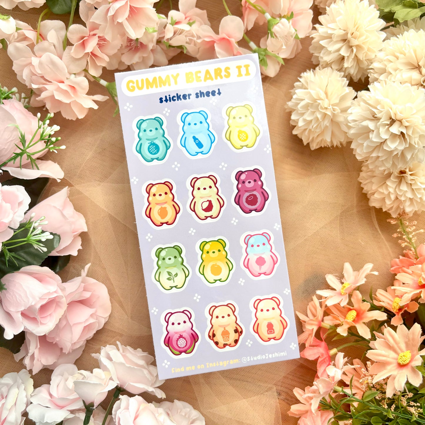 Gummy Bear v2. Sticker Sheet