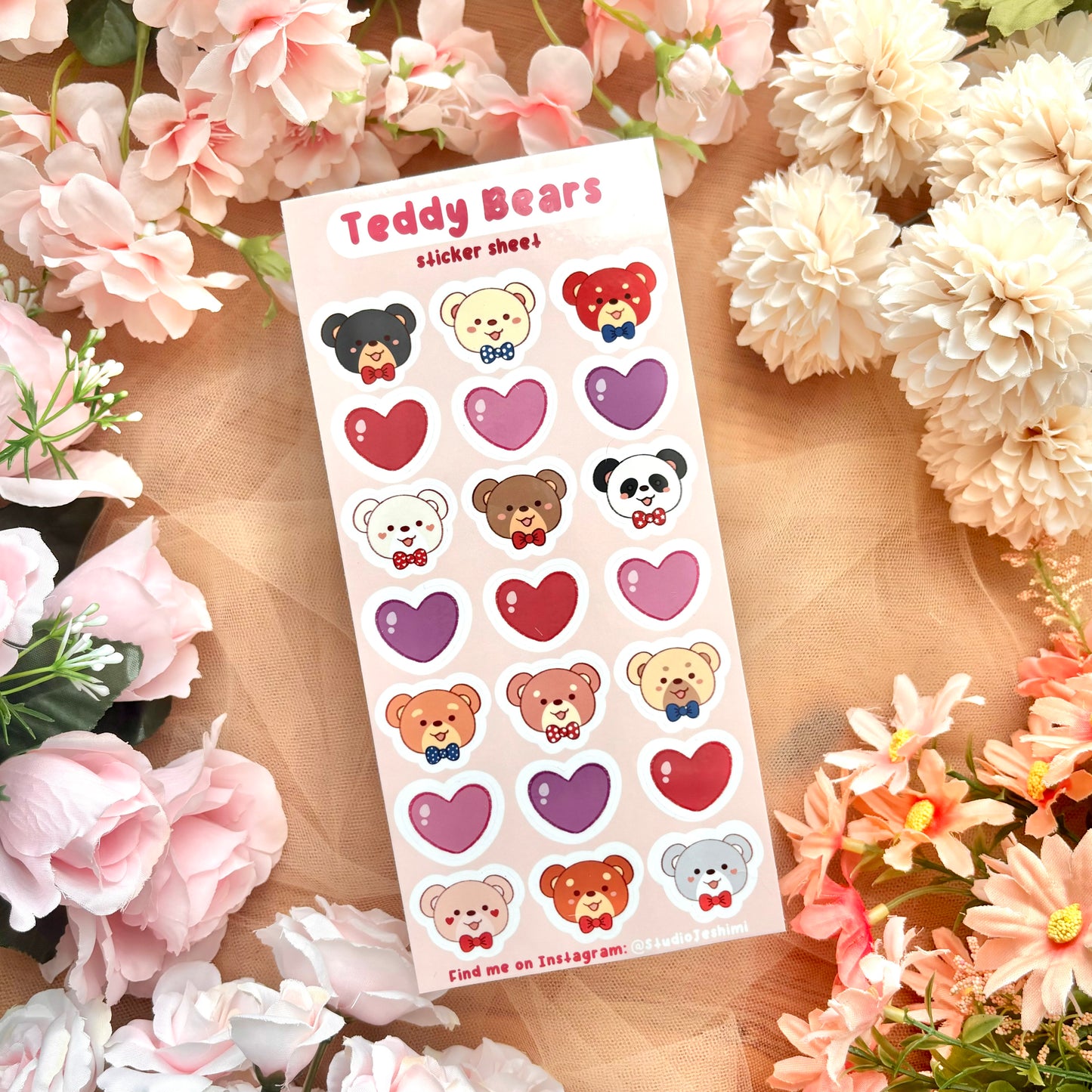 Teddy Bear Sticker Sheet