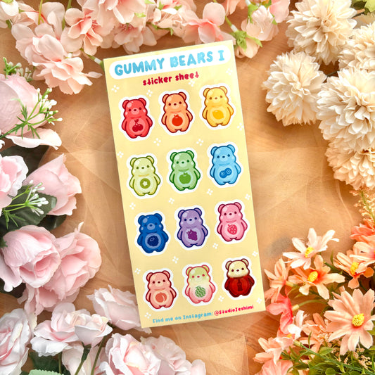 Gummy Bear v1. Sticker Sheet