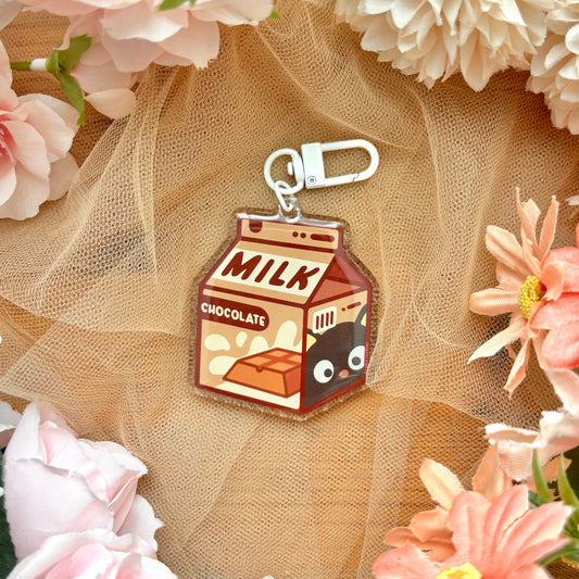 Chocolate Milk Acrylic Keychain