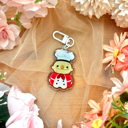 Red Chef Acrylic Keychain