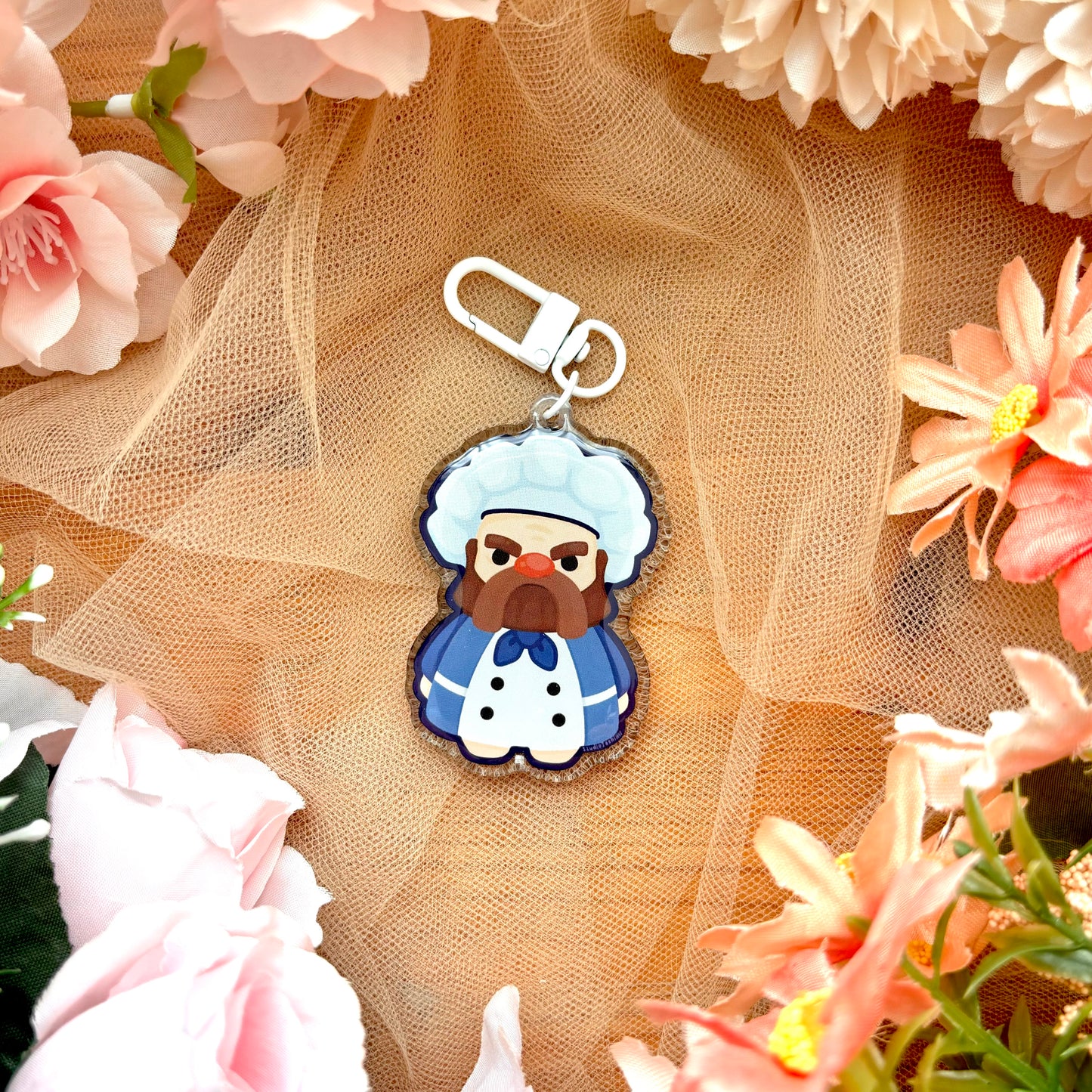 Blue Chef Acrylic Keychain