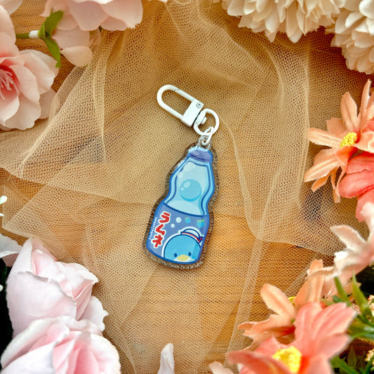 Blueberry Ramune Acrylic Keychain