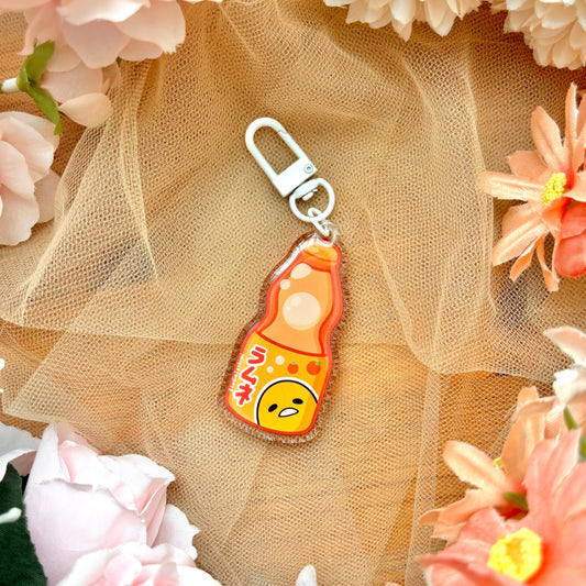 Orange Ramune Acrylic Keychain