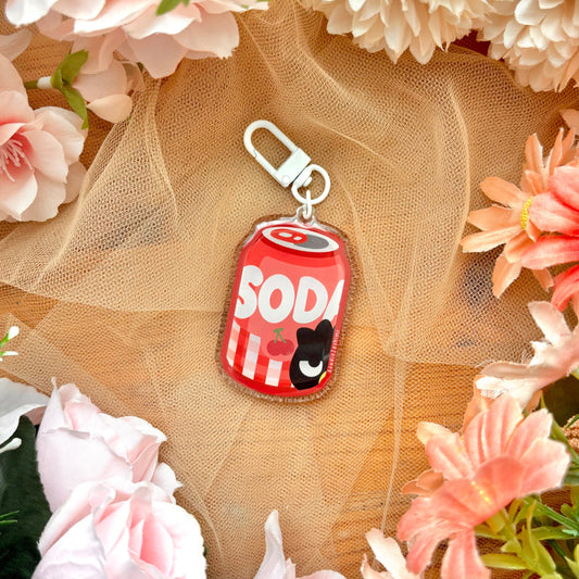 Cherry Soda Acrylic Keychain