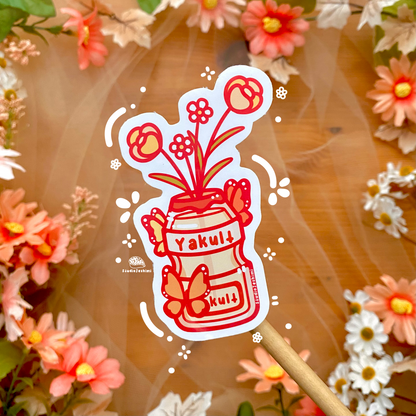 Yakult Flower Sticker