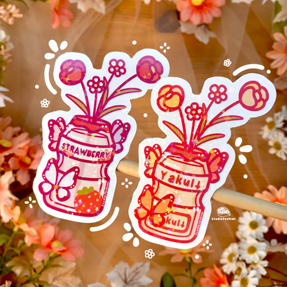 Yakult Flower Sticker